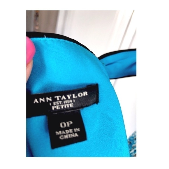 ANN TAYLOR PLEATED SUMMER DRESS size 0P 0576 - Picture 3 of 7